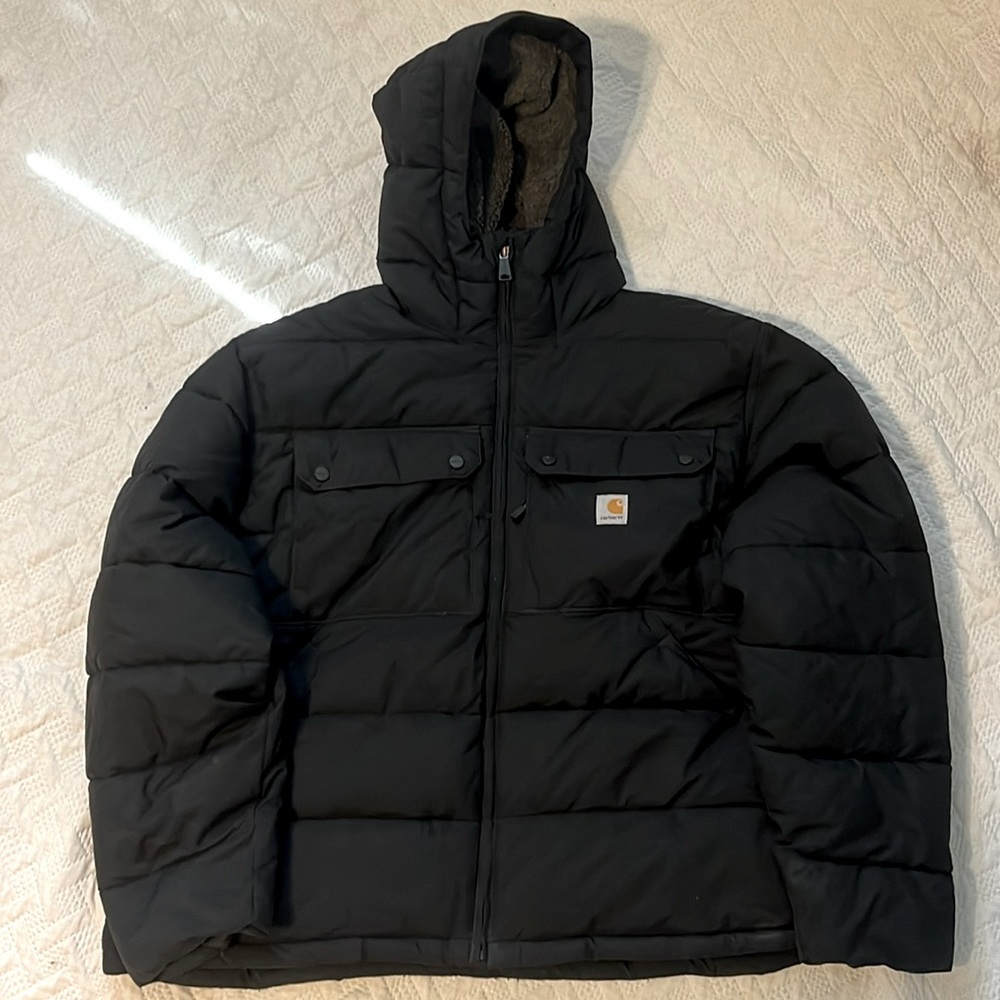 2XL Black carhartt rain defender coat
